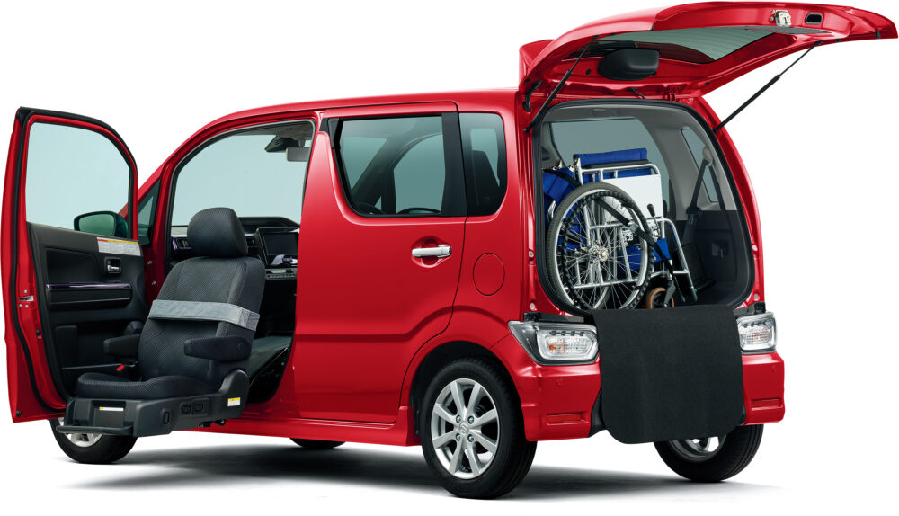 スズキ ワゴンRスティングレー 昇降シート車 X バックサイド