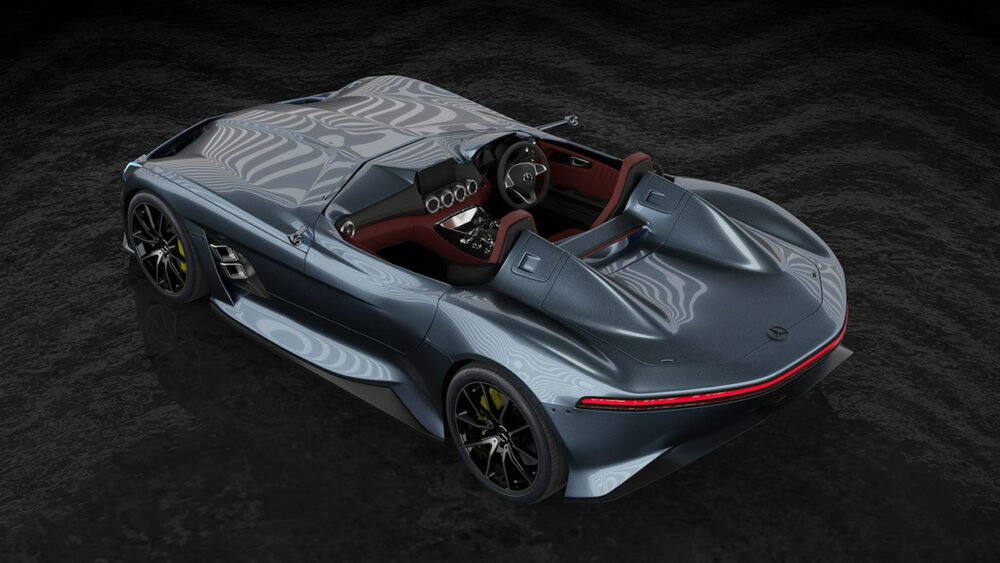メルセデス・ベンツ SLRマクラーレン復活新型予想CG
後方から俯瞰