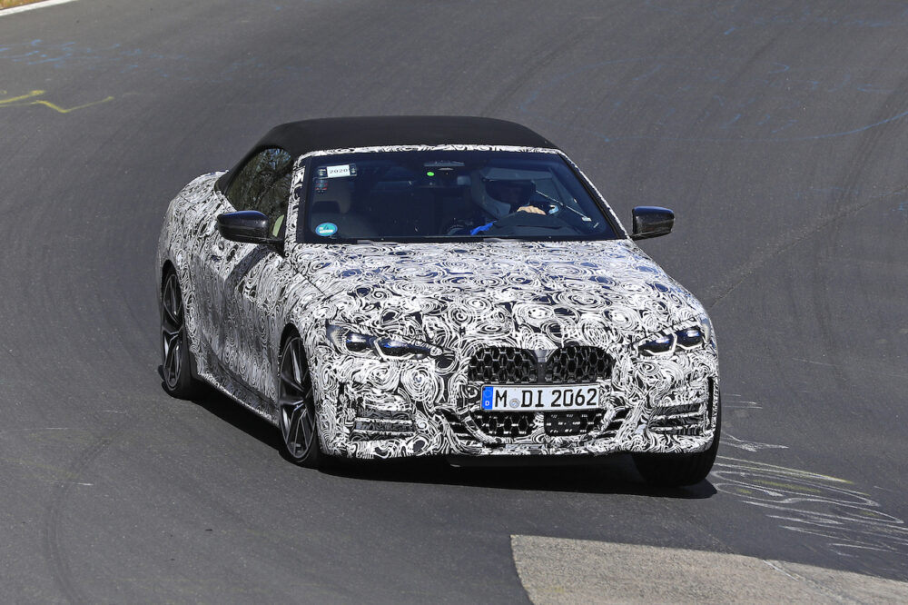 次期新型BMW 4シリーズ・カブリオレのスパイショット
フロント