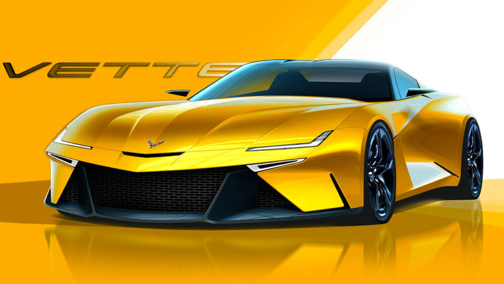 次期新型 C9 シボレー コルベット デザイン予想CG
フロントとボディサイド