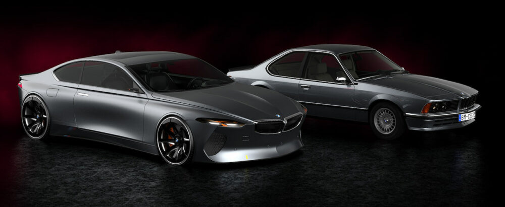復活新型6シリーズクーペ デザイン予想CGとE24 6シリーズクーペのフロント
