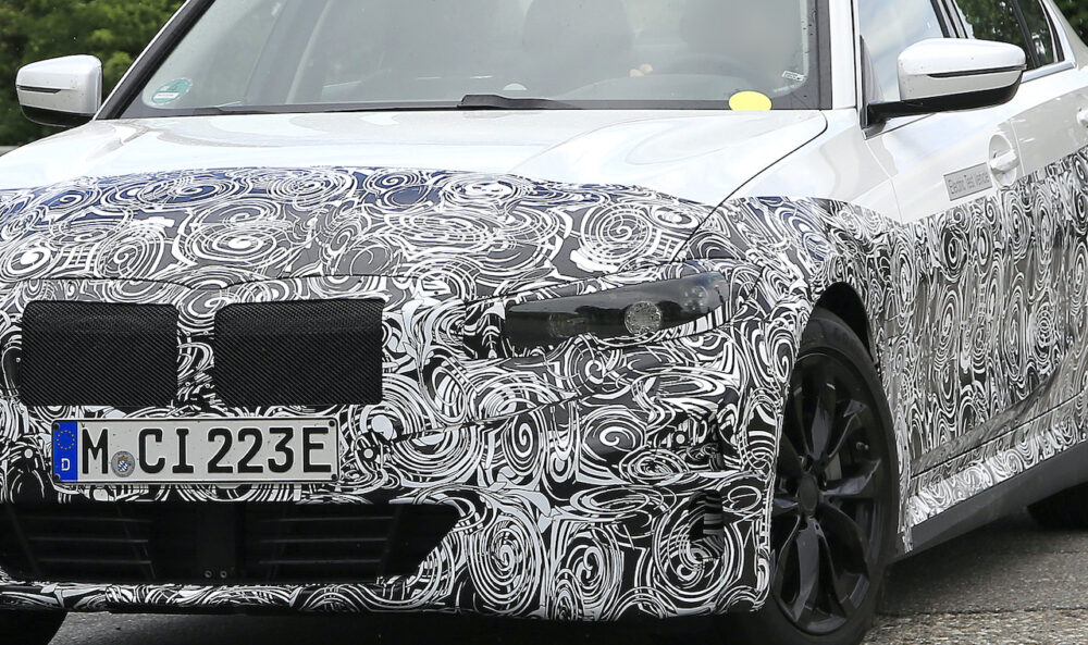 新型 BMW 3シリーズ(i3)プロトタイプ スパイショットフロント部拡大