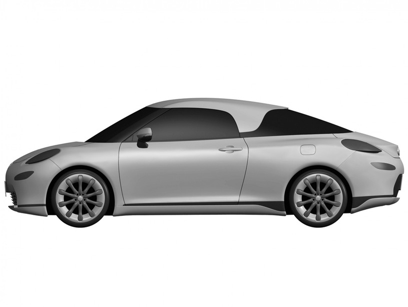 トヨタ MR2 デザイン特許画像流出
ボディサイド