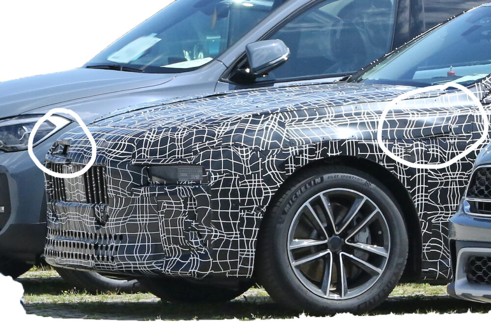 新型 BMW i7 市販型プロトタイプ スパイショットフロントサイド