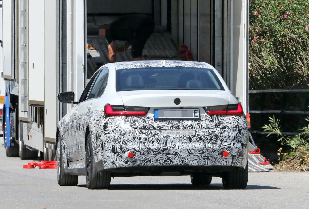 新型 BMW 3シリーズ(i3)プロトタイプ スパイショットリア
