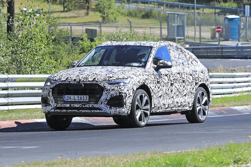 新型アウディ Q5 スポーツバック プロトタイプ スパイショット フロントサイド