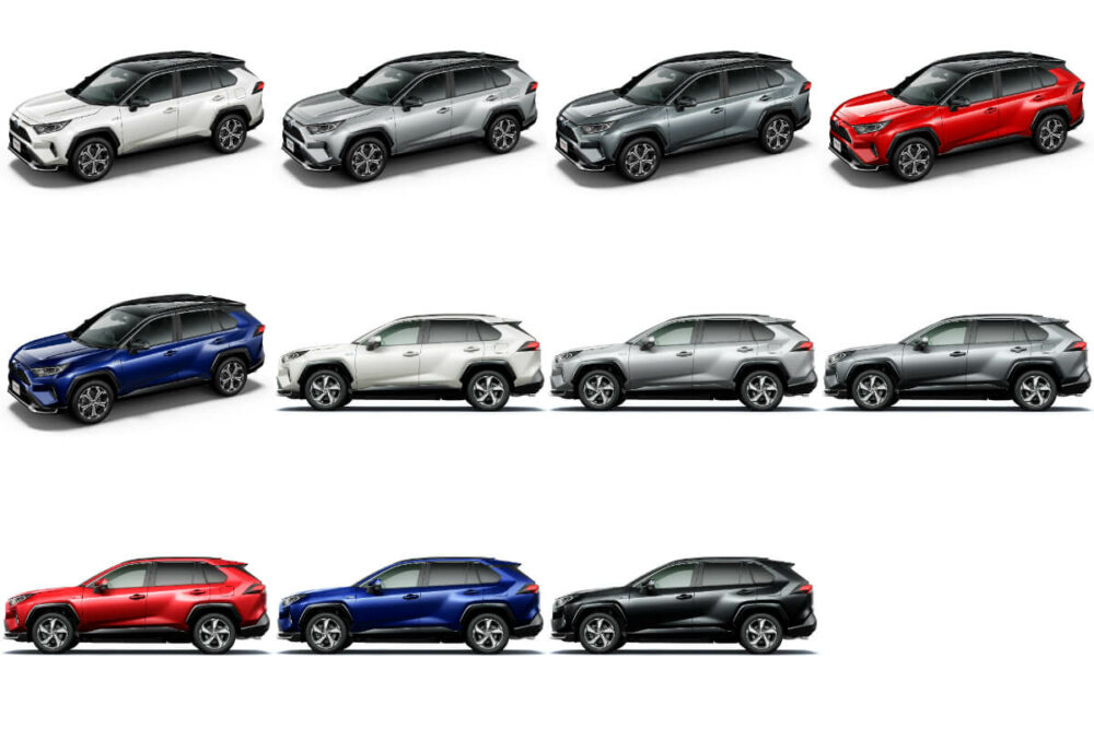 トヨタ RAV4 PHVのボディカラー一覧画像