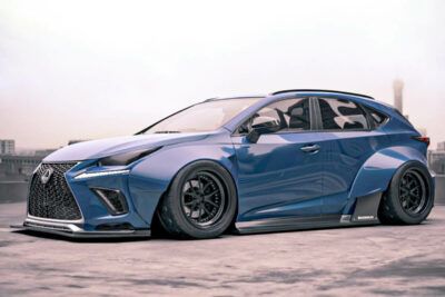 レクサス NXが闇堕ち!バーフェン・深リム・シャコタンの族車3点セット武装がカッコいい