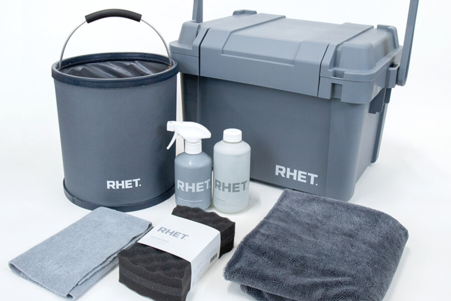 新品•未使用　RHET. レト　コーティングBOXセット RHET.】洗車スポンジやクロスなど新商品4点を含むセットを発売