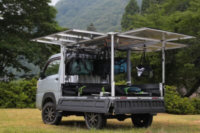 軽トラの荷台をもっと自由に！穴開け不要で脱着カンタンなキャリアフレーム