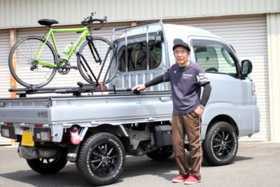ホイールを外さずロードバイクを簡単積載できるスグレモノ ダイハツ・ハイゼットジャンボ【みんなのクルマ】