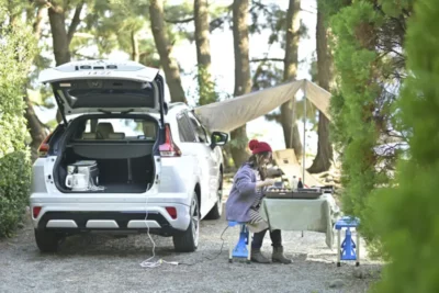 PHEVが可能にしたオートキャンプの新スタイル “電気のチカラ”で冬キャンプも便利＆快適!!