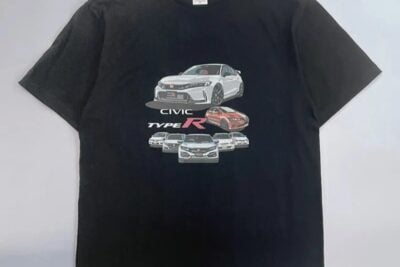ホンダ公式ライセンスの「シビック タイプR」歴代モデルプリントTシャツ発売！