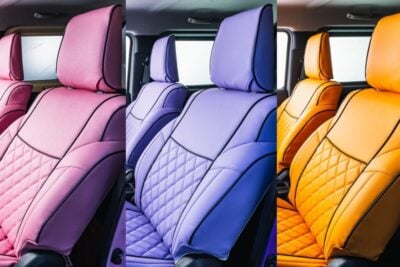 車内の雰囲気がガラッと変わる！フルーツカラーのスズキ「ジムニー」専用シートカバー発売