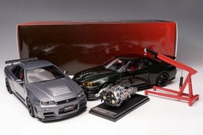 日産「スカイライン GT-R (BNR34) NISMO CRS VER.」が1/18スケールのダイキャストモデルに