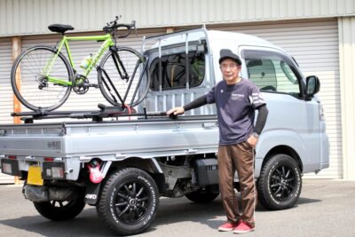 ホイールを外さずロードバイクを簡単積載できるスグレモノ ダイハツ・ハイゼットジャンボ【みんなのクルマ】