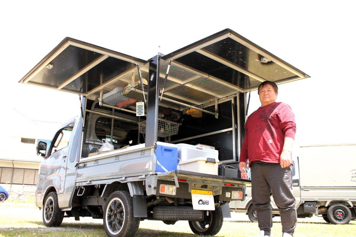 カーゴボックスのトップを補強！ 耐荷重は100㎏ ダイハツ・ハイゼット
