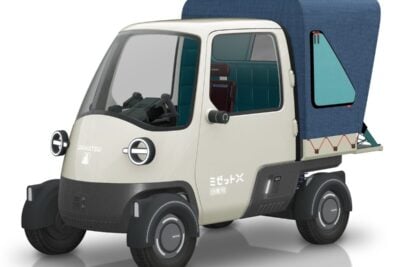 ダイハツがJMS関西で「ミゼットX 大阪Ver.」初公開！大阪城マーク採用で地元開催盛り上げ