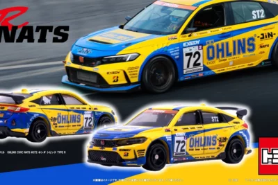 トミカ「OHLINS CIVIC NATS」登場　2025年スーパー耐久王者のシビック TYPE Rを忠実再現