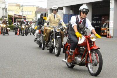 銀座の街をバイクに跨る紳士・淑女が走る。5/17開催『DGR銀座』1年に1度の特別な1日