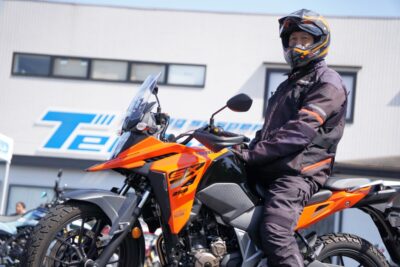 【V ストローム 250 SX】突き上げ感がない！ サスペンション交換の効果が良くわかった【ユーザー体感イベント】