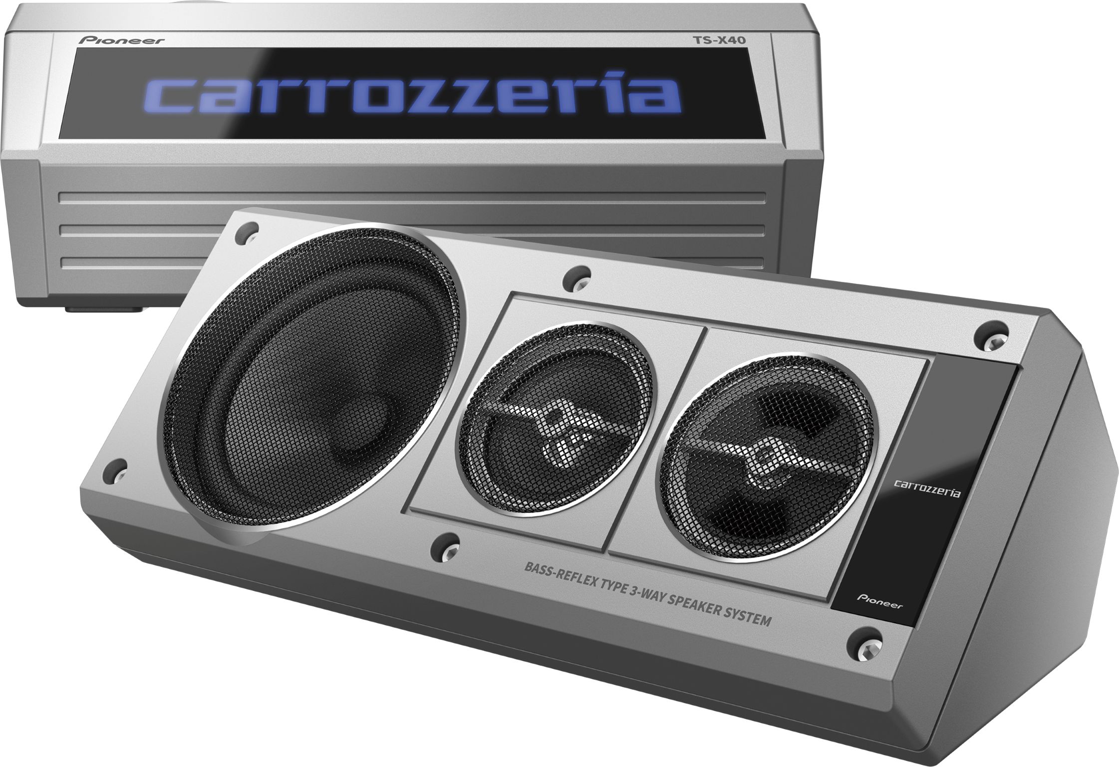 カロッツェリアから光るボックススピーカー「TS-X40」発売 80年代名機