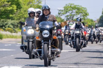ジェントルマン＆レディがバイクで銀座を優雅に駆け抜ける『DGR “Ginza Ride”』