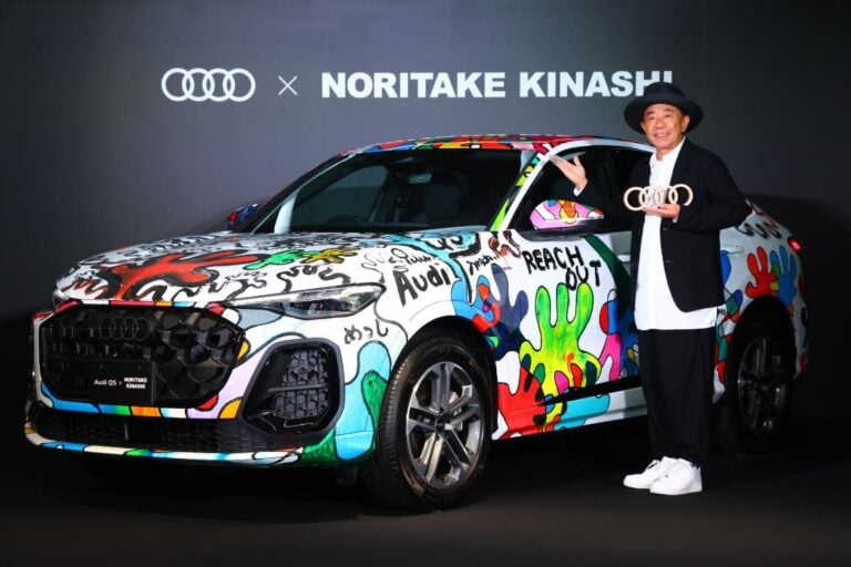 アウディ×木梨憲武がアートコラボ　世界に1台の新型「Audi Q5」を公開＆全国で巡回展示を実施
