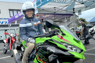 【ZX-4RR】街乗りの快適さを残しながら、サーキットでの不満も解消できそうなフィーリング！【ユーザー体感イベント】
