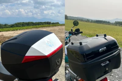 FURCHTLOSのトップケースはバイクツーリングで使いやすい？ GIVIと林道で実走比較して分かった実力